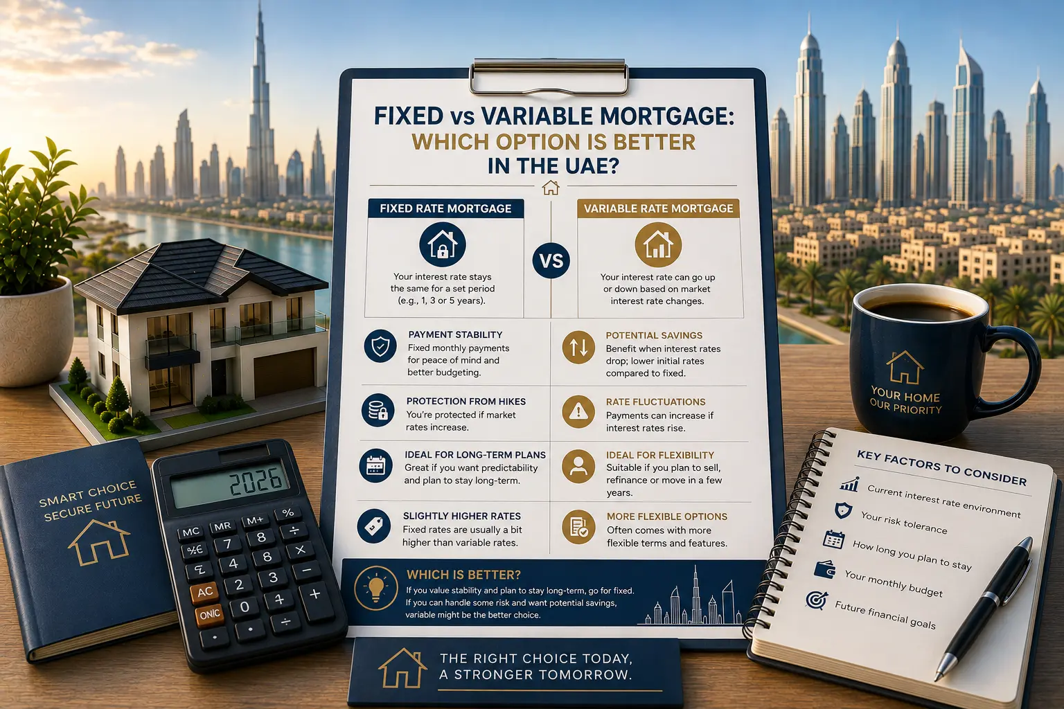 Fixed vs Variable Mortgage: Which Option Is Better in the UAE?