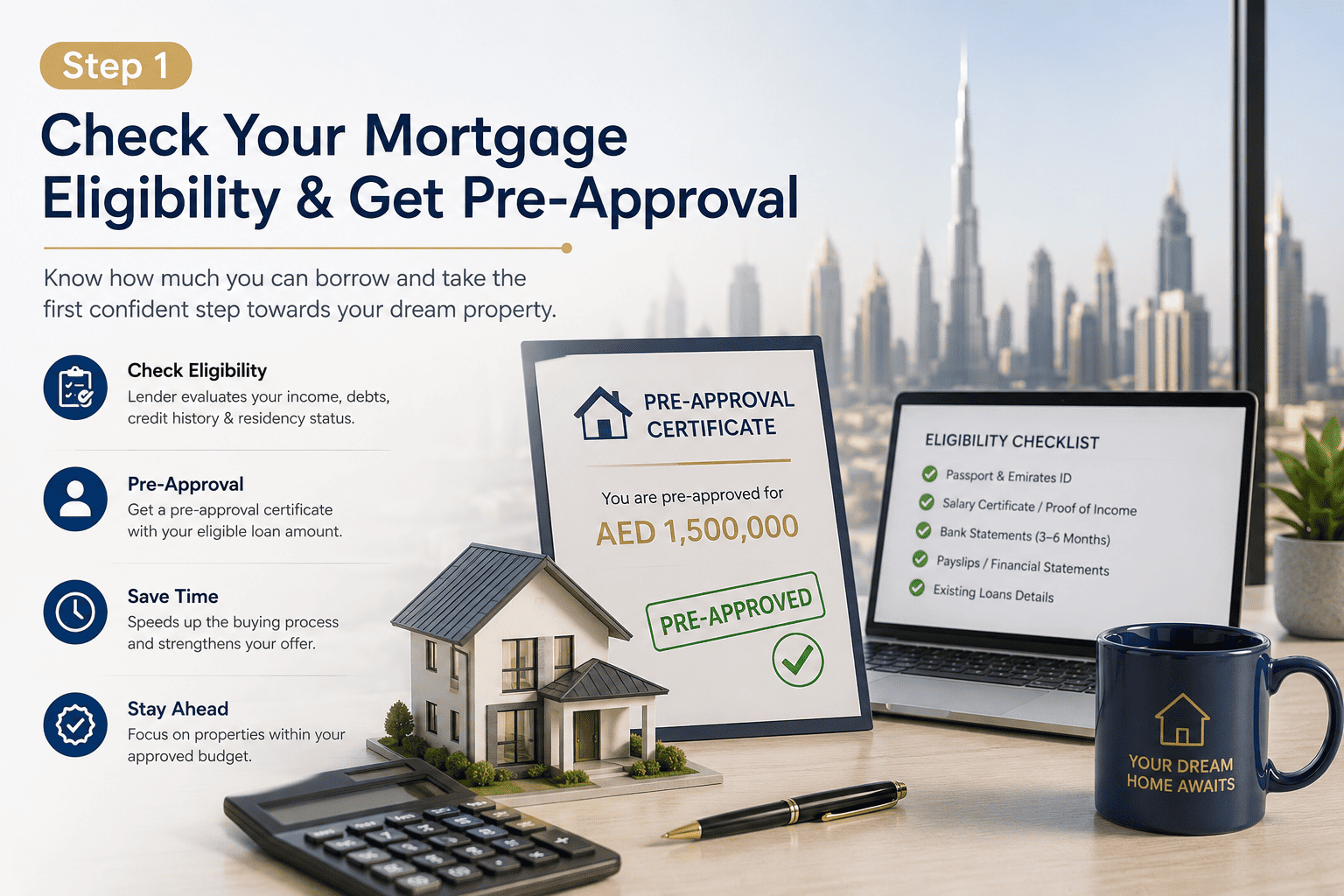 Step 1: Check Your Mortgage Eligibility & Get Pre-Approval